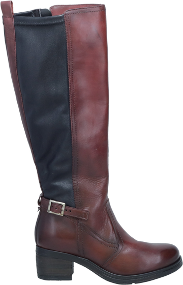 Quarter turn view Women's Miz Mooz Footwear style name Serenna in color BORDEAUX. Sku: SERENNA-BORD