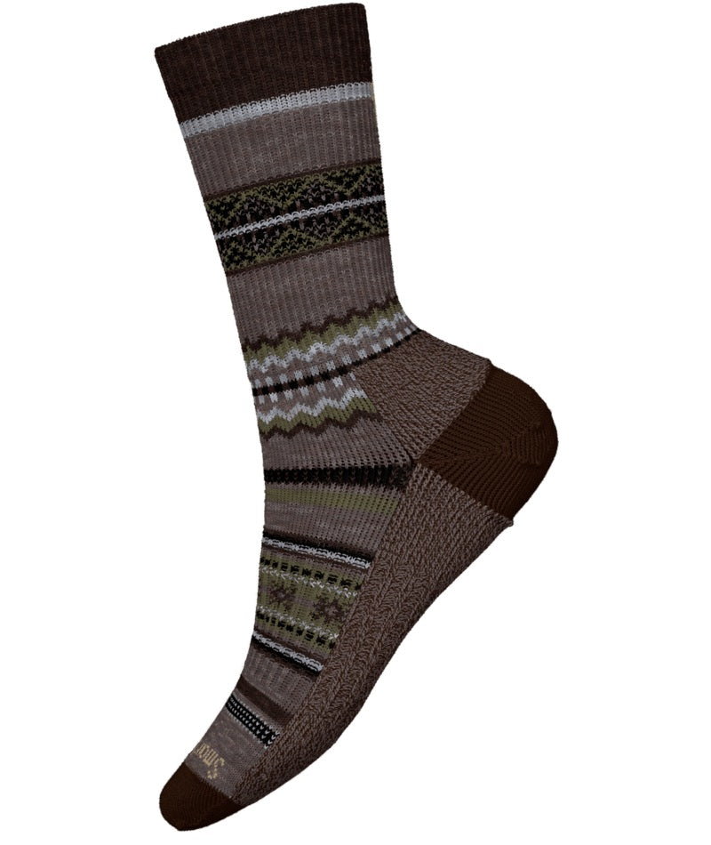 Men's Smartwool Socks style name Cozy Snowed In Sweater Crew in color Taupe. Sku: SW002186236