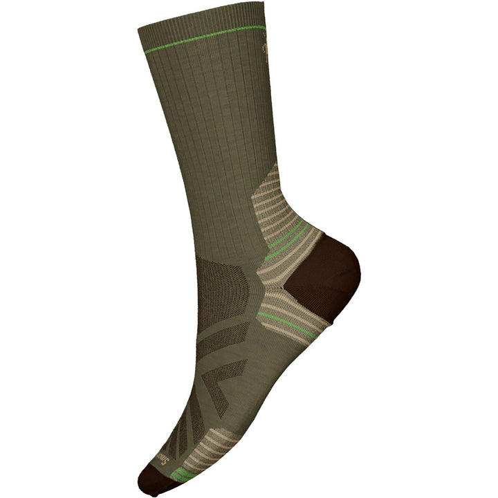 Quarter turn Men's Smartwool Sock style name Targ Cush Crew in color Winter Moss. Sku: SW002492K18