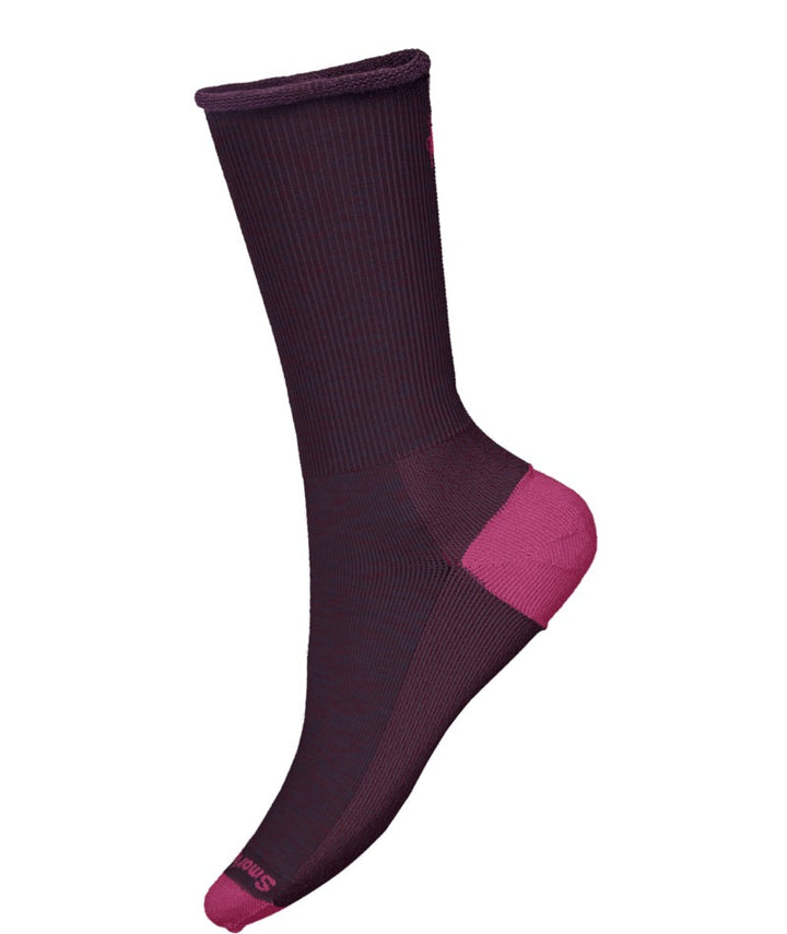 Women's Smartwool Socks style name Roll Top Crew in color Purple Iris. Sku: SW002883L90