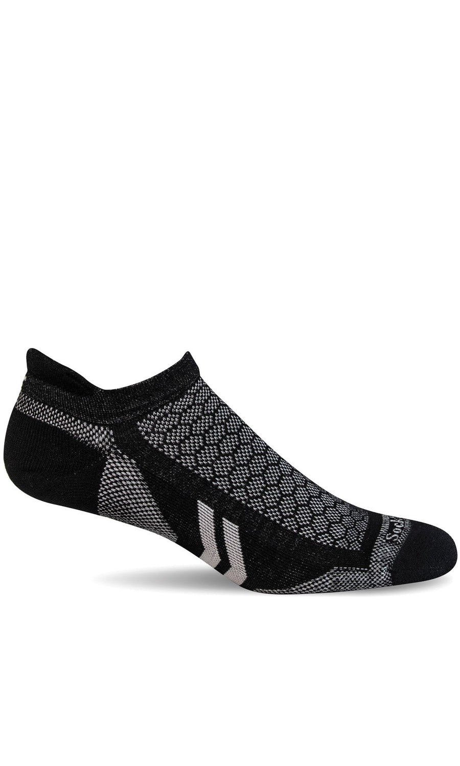 Women's Sockwell Socks style name Incline II Micro in color Black. Sku: SW101W-900