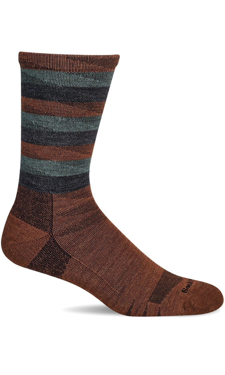 Men's Sockwell Socks style name Peaks in color Terracotta. Sku: SW130M-740