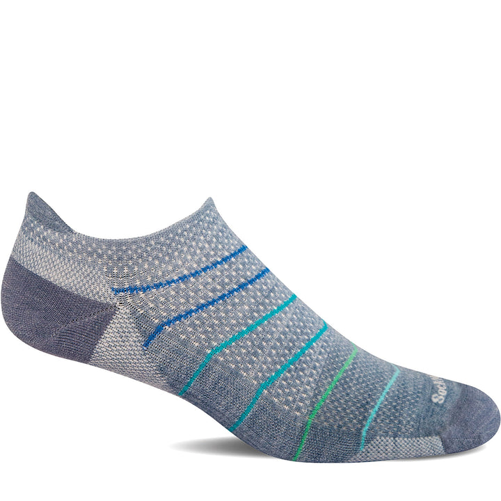 Quarter turn Women's Sockwell Sock style name Interval Micro Firm in color Denim    . Sku: SW181W-650