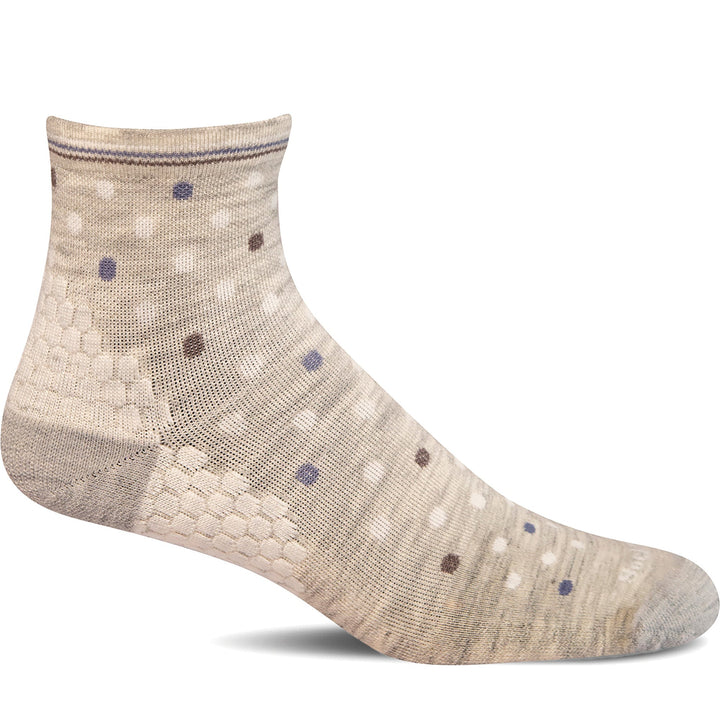 Quarter turn Women's Sockwell Sock style name Plantar Honeycomb in color Ash. Sku: SW183W-805