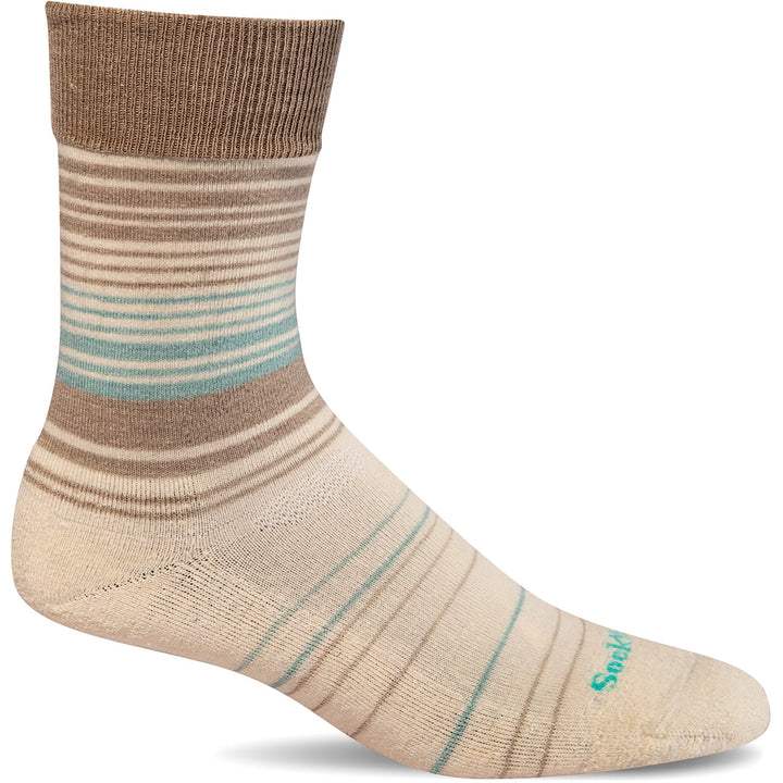 Quarter turn Women's Sockwell Sock style name Easy Does It in color Putty. Sku: SW2W-080