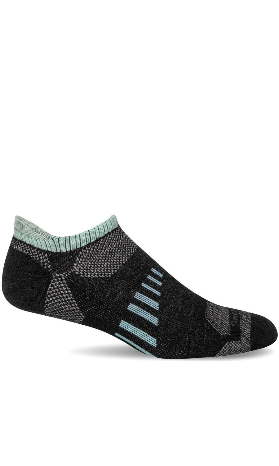 Women's Sockwell Socks style name Ascend II Micro in color Black. Sku: SW89W-900