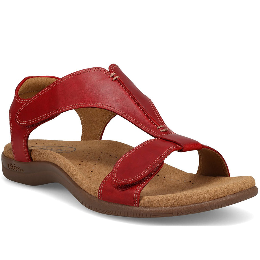 Quarter turn Women's TAOS Footwear style name The Show in color Red. Sku: TSH-14039RED
