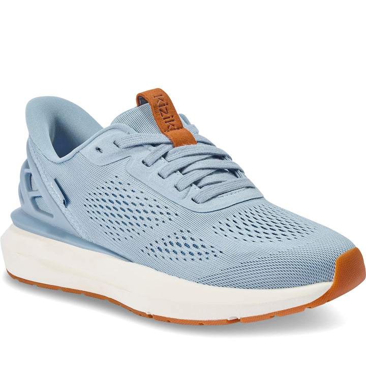 Quarter turn Women's Kizik Footwear style name Athens 2 in color Soft Chambray. Sku: WATH2502