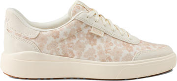 Quarter turn view Women's Kizik Footwear style name Prague 2 in color Floral Pristine. Sku: WPRA2604