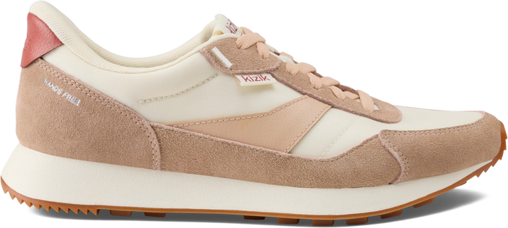 Quarter turn view Women's Kizik Footwear style name Siena in color Pristine/ Taupe. Sku: WSIE2606