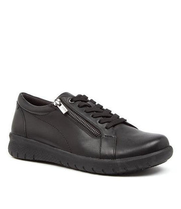 Women's Ziera Solar in Black Leather. Sku: ZR10058BLALE