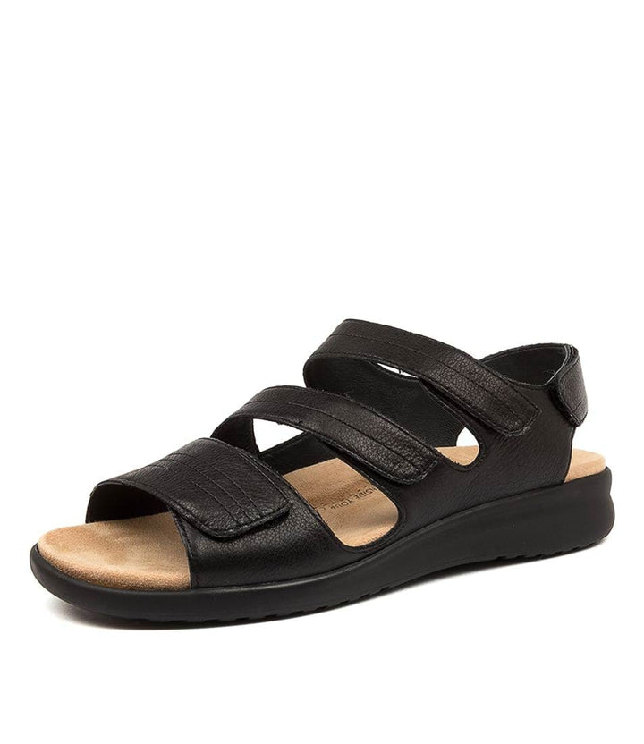 Women's Ziera Bonny in Black Black Sole Leather sku: ZR10097B75LE