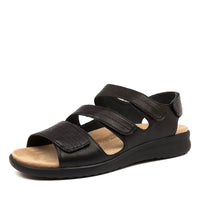 Women's Ziera Bonny in Black Black Sole Leather sku: ZR10097B75LE