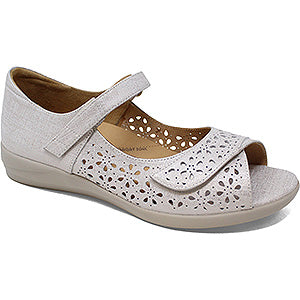 Women's Ziera Daffodil-W in Ivory And Gold Print Leather. Sku: ZR10104X7FLE