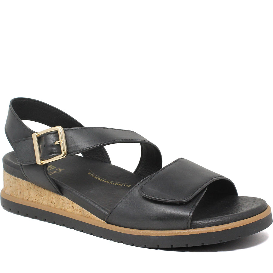 Quarter turn Women's Ziera Footwear style name Vamsy-W in color Black. Sku: ZR10999B75LE