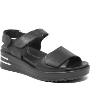 Quarter turn Women's Ziera Footwear style name Sadias-W in color Black. Sku: ZR11069B75LE