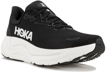 Women's HOKA Arahi 8 in Black / White. Sku: 1168691-BWHT