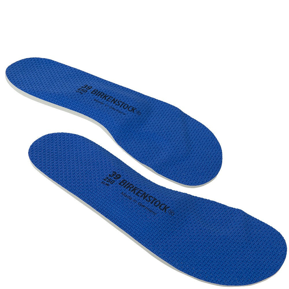Quarter view  Insole style name AIR FULL CAMB in color Blue BirkTex-lined. SKU: 1001259