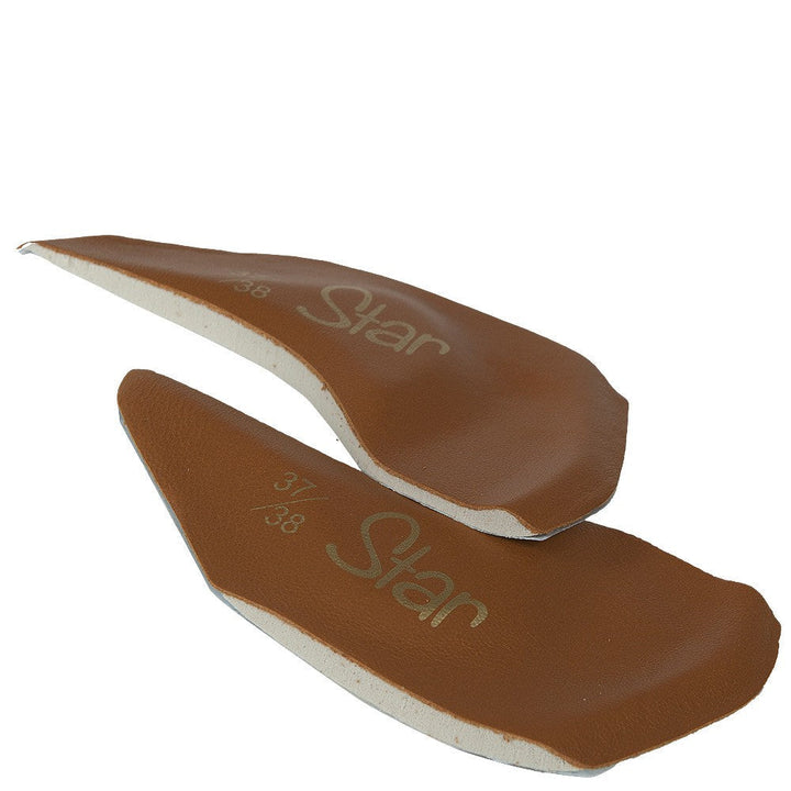 Quarter view  Insole style name LADIES AIR in color Tan. SKU: 1001262