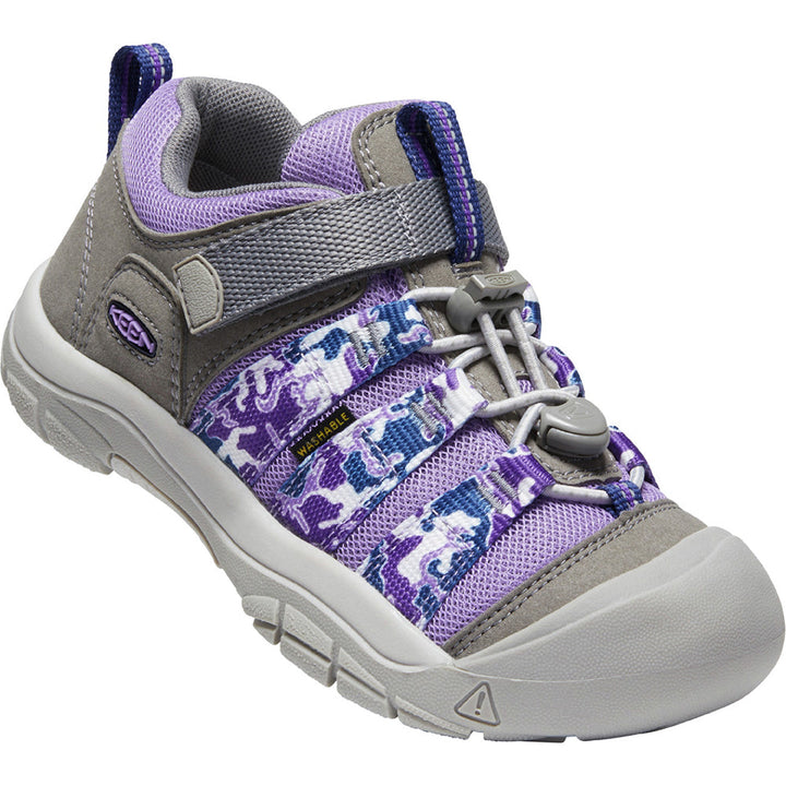 Quarter view kids style name Newport H2 Shoe in color Chalk Violet/ Drizzle. SKU: 1026184
