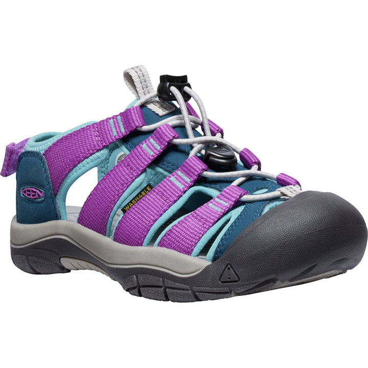 Quarter view Kid's Keen Footwear style name Newport H2 Boundless in color Legion Blu. Sku: 1028615