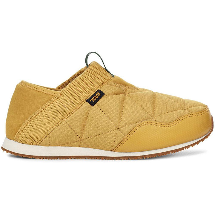 Quarter view Women's Teva Footwear style name ReEmber Moc in color Honey Gold. Sku: 1125471HGL