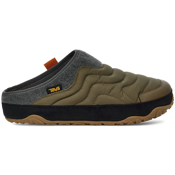 Quarter view Men's Teva Footwear style name Reember Terrain in color Dark Olive. Sku: 1129596DOL