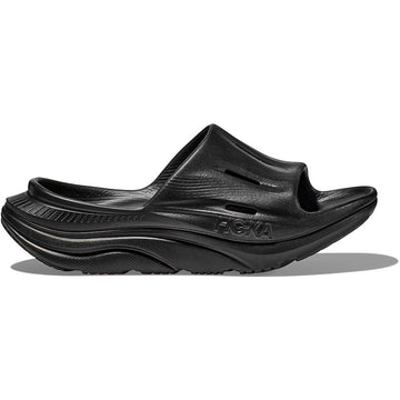 Unisex HOKA Ora Recovery Slide 3 in Black/ Black. Sku: 1135061BBLC