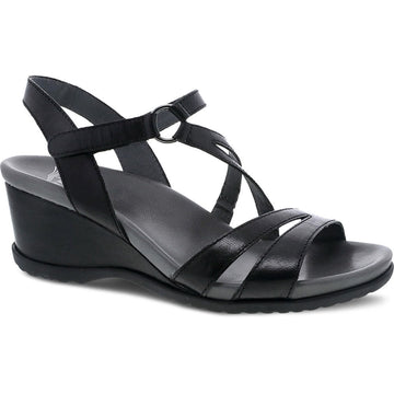Women's Dansko Addyson in Black Glazed Calf. Sku: 1611-500200