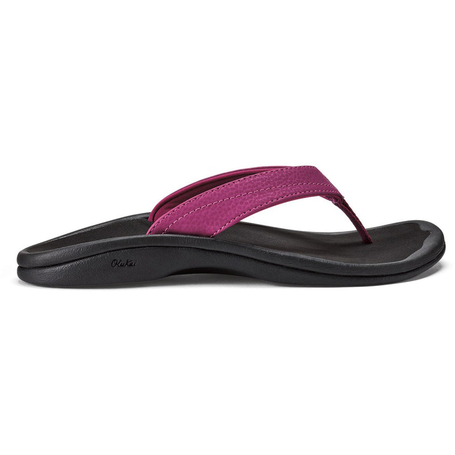 Quarter view Women's Footwear style name Ohana in color Orchid Flower/ Black. SKU: 20110-7F40