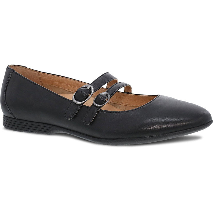 Quarter view Women's Dansko Footwear style name Leeza in color Black Napa. Sku: 2041-020200