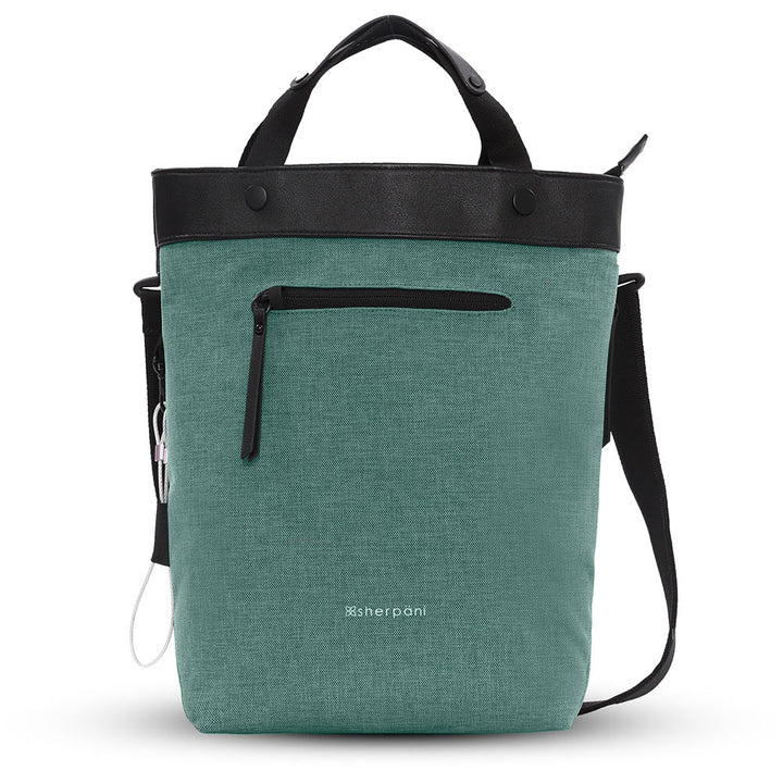 Quarter view Women's Sherpani Hand Bag style name Geo At in color Teal   . Sku: 21-GEOAT01060