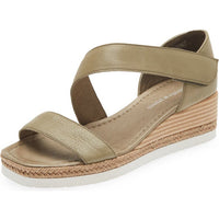 Women's Django & Juliette Inori in Khaki Leather. Sku: DJ15824H48LE
