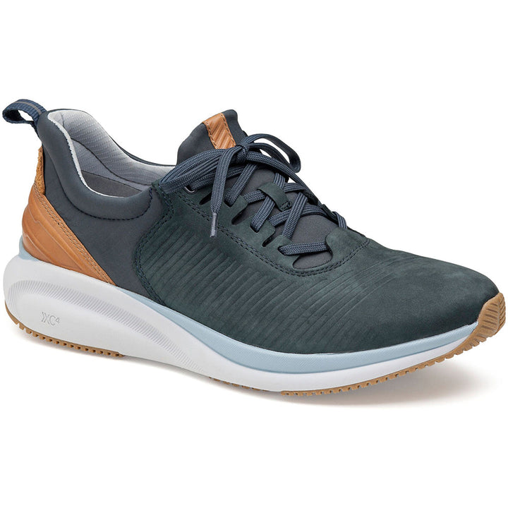 Quarter view Men's Footwear style name XC4 Tr1-Luxe Hybrid in color Navy. SKU: 25-6589
