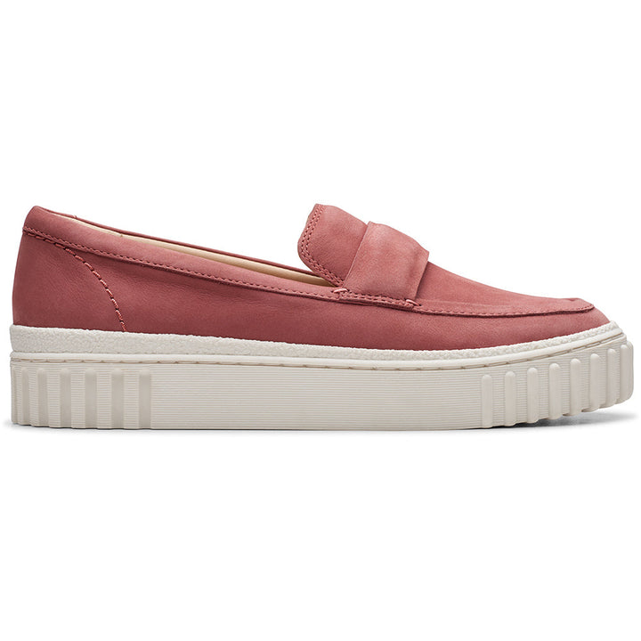 Quarter view Women's Clarks Footwear style name Mayhill Cove in color Dusty Rose. Sku: 26176652
