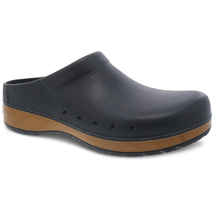 Quarter view Men's Dansko Footwear style name Kane color Black Molded. Sku: 4144-180200