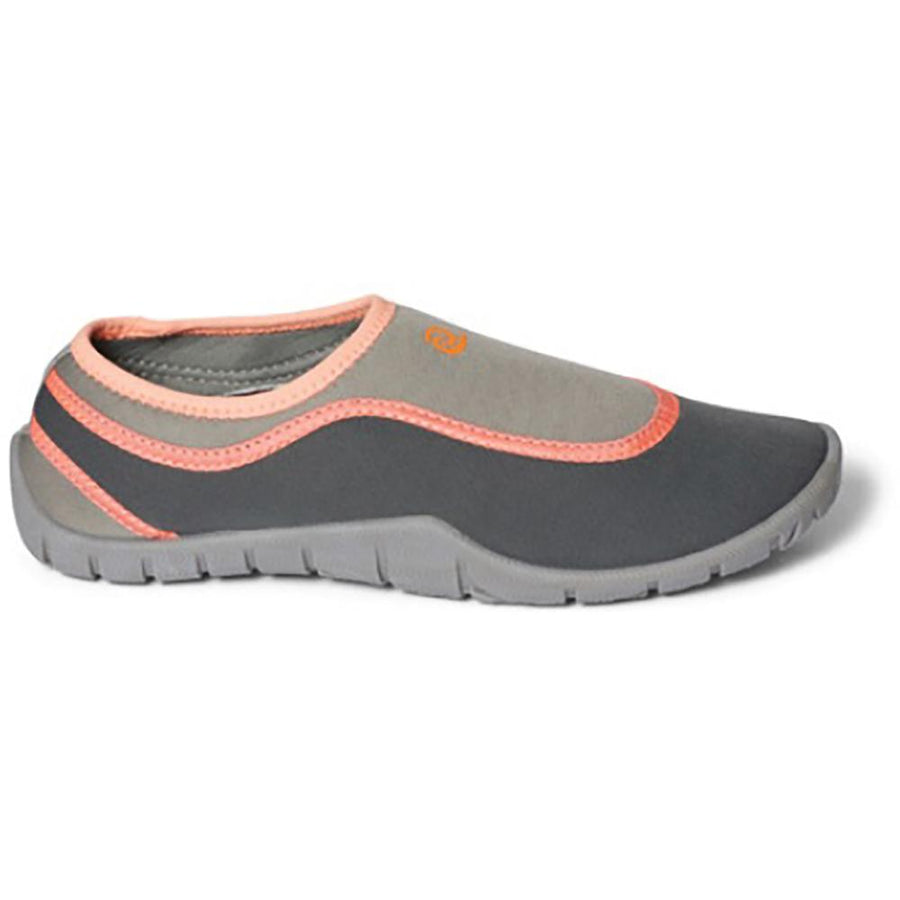 Quarter view Women's Rafters Footwear style name Belize Slip On in color Coral Mult. Sku: 70409R-843