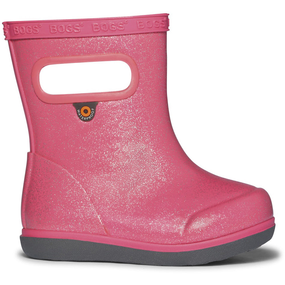 Kid's Bogs Footwear style name Skipper II-Glitter in color Pink. Sku ...