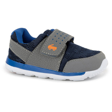 Quarter view Kids See Kai Run Footwear style name Ryder II Flexirun color Navy/ Gray. Sku: ATS103U231