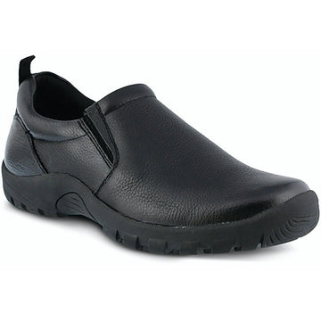 Quarter view Men's Footwear style name Beckham in color Black. SKU: BECKHAM