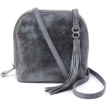 Quarter view Women's Hobo Hand Bag style name Nash Crossbody color Grey. Sku: BF-82225GREY