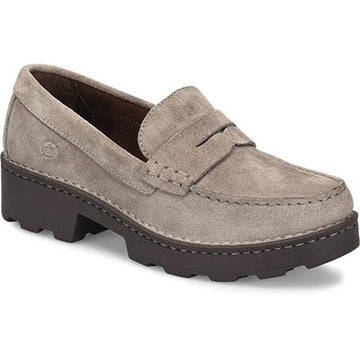 Quarter view Women's Born Footwear style name Carrera color Taupe Suede. Sku: BR0041755