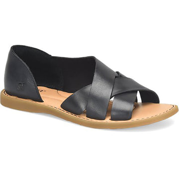 Quarter view Women's Born Footwear style name Ithica in color Black. Sku: BR0054903