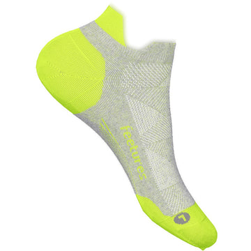 Quarter view Unisex Feetures Sock style name Elite Max Cushion No Show in color Lightning. Sku: EC507495