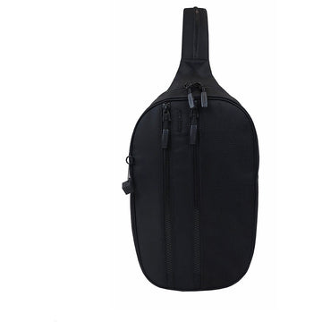 Quarter view Women's Hedgren Hand Bag style name Meadows Sling color Black. Sku: HRNG03-00301