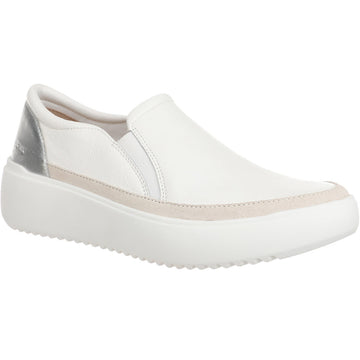Quarter view Women's Vionic Footwear style name Ojai Kearny in color White. Sku: I8680L1-100