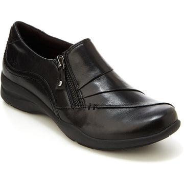 Quarter view Women's Jambu Footwear style name Thea in color Black. Sku: J4THE01