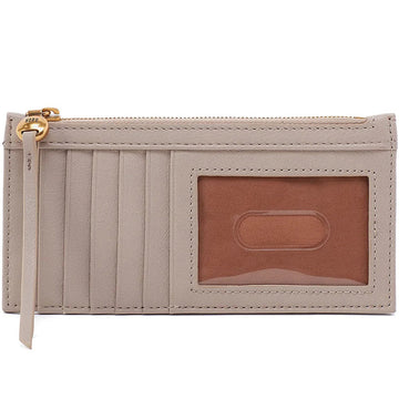 Quarter view Women's Hobo Accessories style name Carte Card Case in color Taupe. Sku: SO-81067TAUP