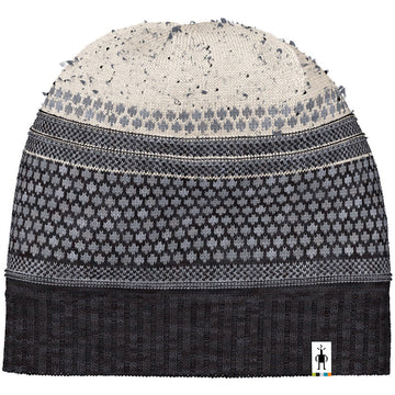 Quarter view Unisex Smartwool Apparel style name Popcorn Cable Beanie in color Natural. Sku: SW011469100