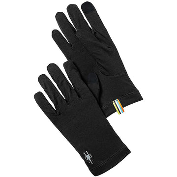Quarter view Unisex Smartwool Apparel style name Merino Glove in color Black. Sku: SW018131001